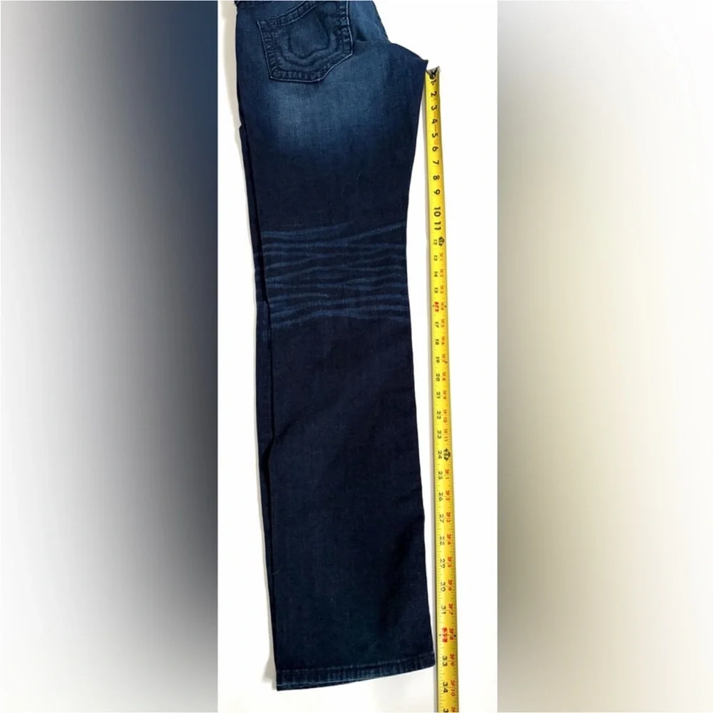 True Religion Men's Skinny Jeans No Flap Big T Dragons Lair W/Rip Jeans size 33
